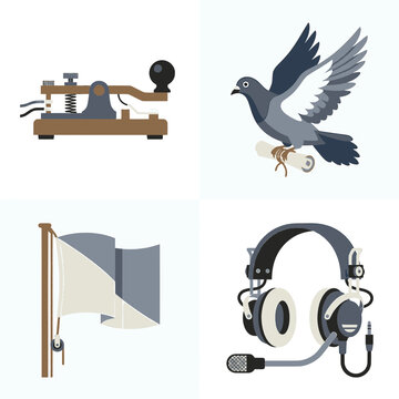 Evolution of Communication Icon Set