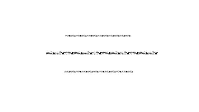 Seamless Dashed Line Pattern Design Element, Vector Illustration of Repeated Text Divider Border, Minimal Black Dotted Line for Decoration and Layout Concept