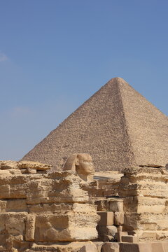 sphinx and pyramid