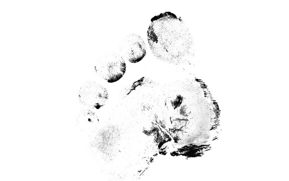 Light Faded Circular Dot Pattern Shoe Print Texture, Subtle Grunge Footwear Sole Stamp Isolated on White