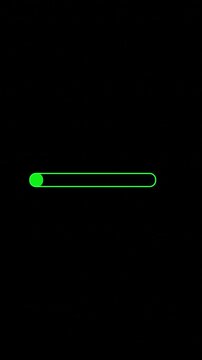Green blue and red Animated neon progress bars showing upload, loading, success, completion, failure and error states on a black background. Ideal for UI, app, system status and workflow concepts.