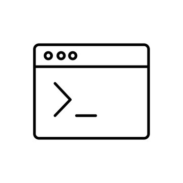Terminal Command Line Code Developer Icon