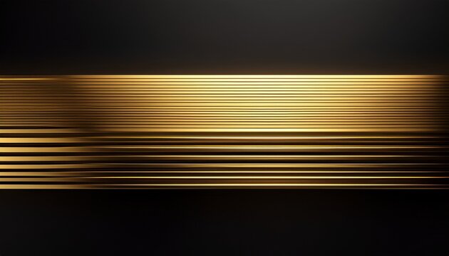 Gold Thin Horizontal Divider Line