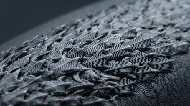 Shark skin dermal denticles hydrodynamic ribbed scales macro