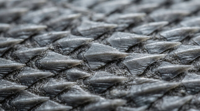 Shark skin dermal denticles hydrodynamic ribbed scales macro