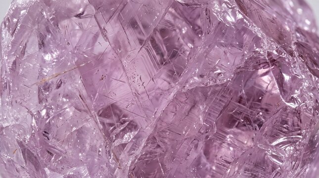 Rough Pink Gemstone Crystal Texture in Macro Close-Up