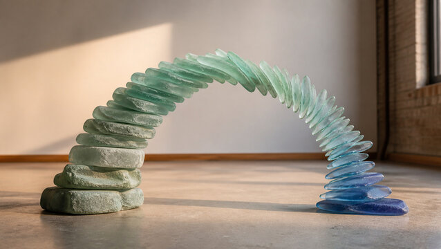 Sea Glass Shows Rigidity To Flexibility