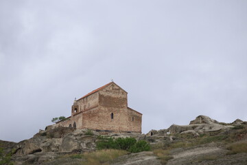 Uplistsikhe Church of the Prince Basilica Standing atop Ancient Cave Town Hill in Gori Region, Georgia © UMIT