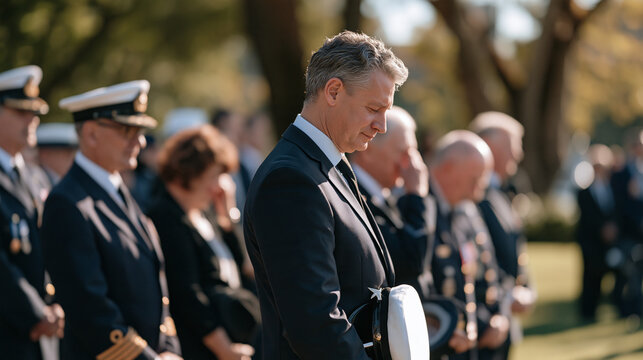 A group of older veterans at a graveside service, hats in hand, heads bowed, some wiping eyes, comrades mourning a fallen brother, military brotherhood grief, wartime loss