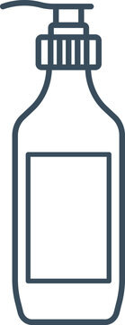 Outline Dispenser Bottle Icon.
