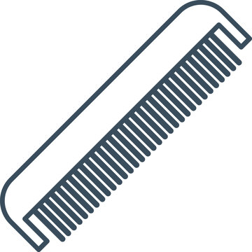 Outline Hair or Fur Comb Icon