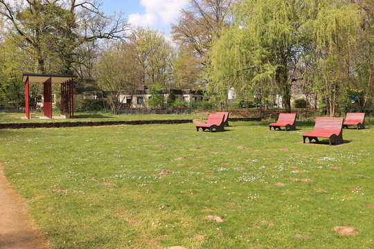 Fr&uuml;hling im Botanischen Garten der Stadt G&uuml;tersloh in Nordrhein-Westfalen	