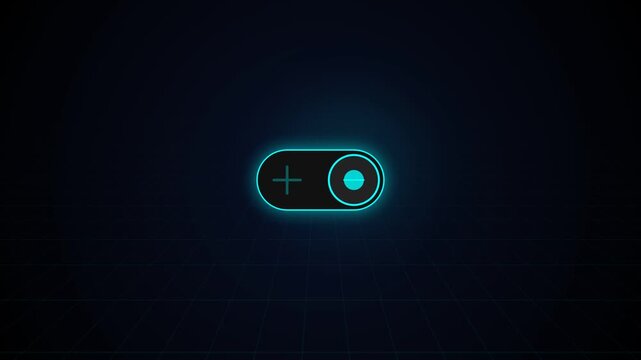 Switch On Off Toggle Button Motion Graphic
