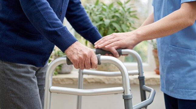 Close view of shared control during gait training