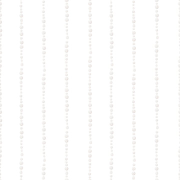 Seamless watercolor pattern with strings of pearls