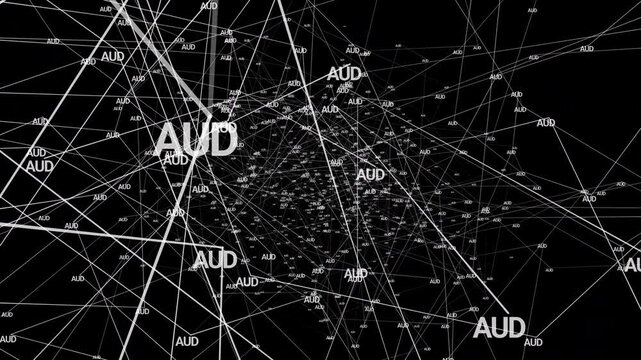 Australian Dollar Currency Symbol Animation for Global Finance.
