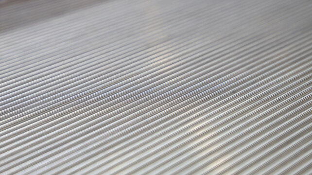Close up macro view of precision metal bars