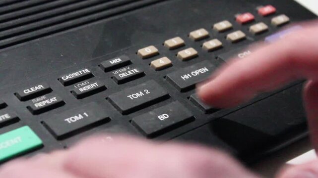 Playing A Drum Machine