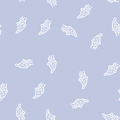 Fototapeta premium iron stone wing line seamless pattern iron stone wing thin line illustration