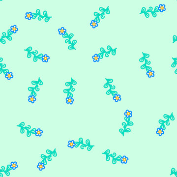 brahmi ayurvedic herb vector seamless pattern brahmi ayurvedic herb sign illustration