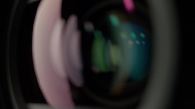 Front Approach Colorful Cine Lens Studio Front