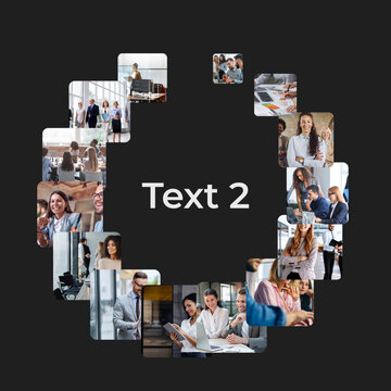 Square Corporate Slideshow Presentation with Photo Placeholders &ndash; Business Promo Video for Social Media