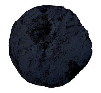 black coal isolated on white background