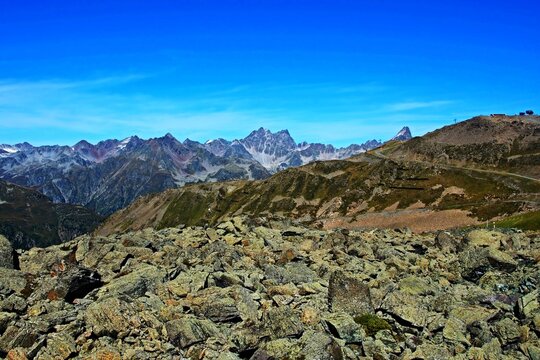 Austrian Alps - view from the Flimjochbahn cable car