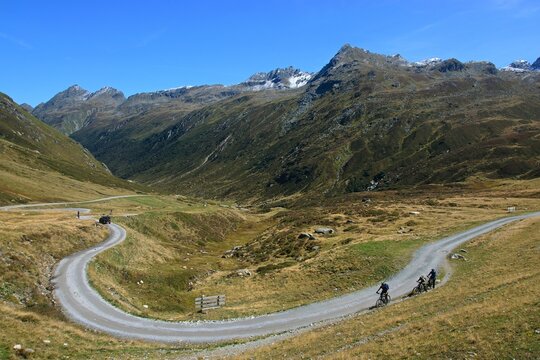 Austrian Alps - view from the Silvretta reservoir to the Paznaun valley