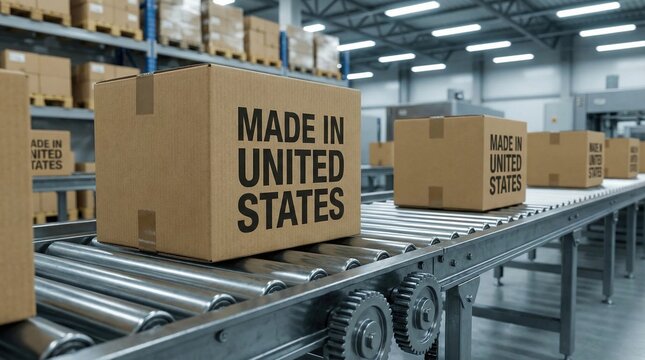 Cold chain storage warehouse with cardboard boxes on conveyor belt for logistics and refrigerated transport handling
