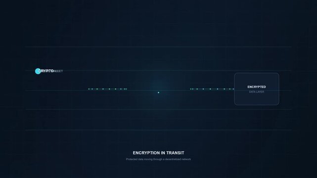 Glowing digital security shield with padlock animation in hud style