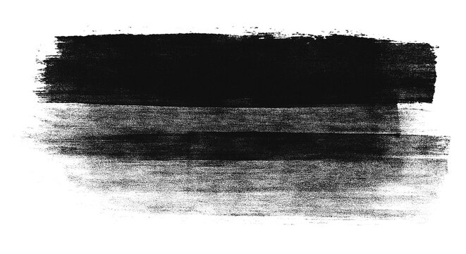Halved bipartite brush mark with alpha transparency for two tone contrast banner and duotone header