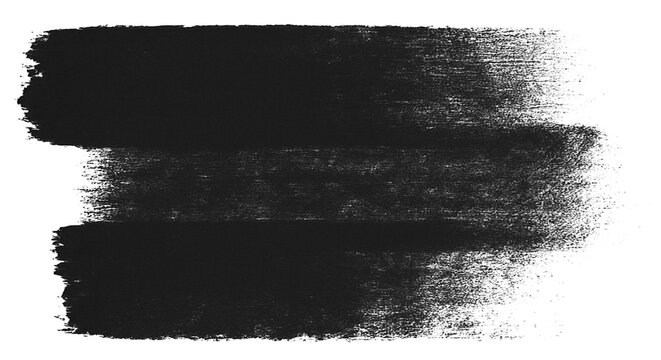 Triple rowed brush stroke PNG overlay for repeated band header and striped layout design