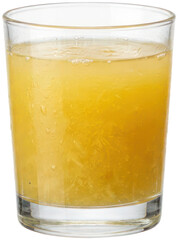 Fresh orange juice glass on black background. © Muhammad