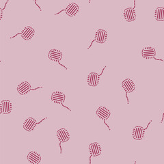 monkeys fist nautical knot glyph vector seamless pattern. monkeys fist nautical knot thin illustration © sevector