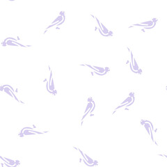 Fototapeta premium swift bird glyph vector seamless pattern. swift bird signthin illustration