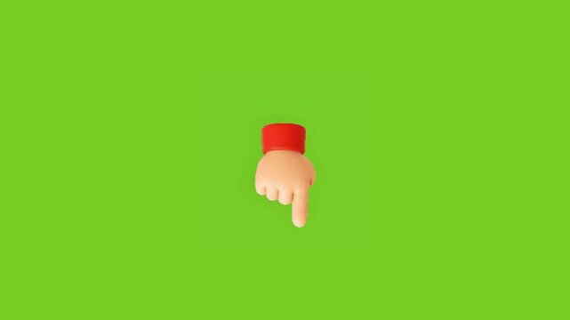 Hand gesture pointing downward. Hand Drawn Cursors, Arrows, Symbols and Doodle Effects Icon Set