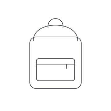 Travel backpack outline icon