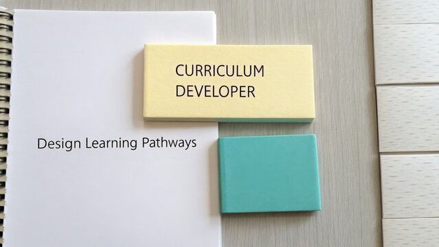 Isolated Curriculum Developer Blocks on Transparent Background