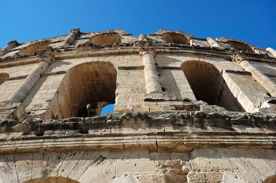 Amphitheater of El Jem in Tunisia