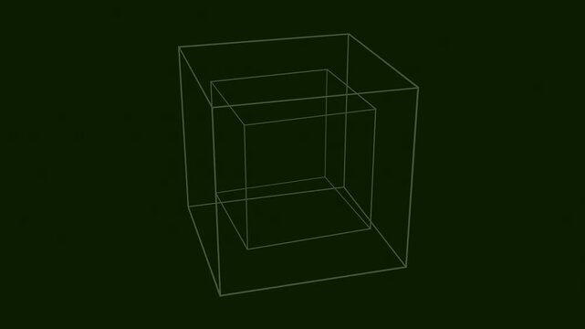 3d geometric wireframe cube structure, digital illustration, computer graphics, architectural design, technical drawing, minimalist art, modern technology, scientific visualization, data