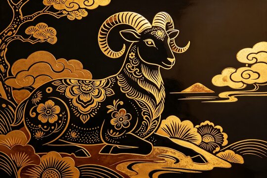 Sheep Year Theme Background 192