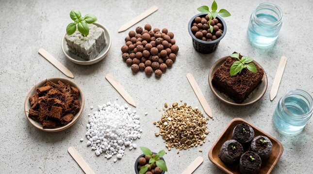 Hydroponic Growing Media and Seedlings for Agritech and Aquaponics