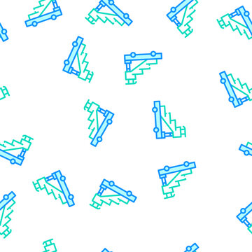 airport ladder vector seamless pattern airport ladder sign illustration