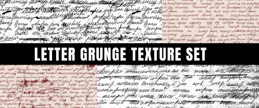 Script gibberish texture with dark lines and stripes. Proofreading marks and scrawl. Vector handwriting backdrop for advertising banner or social media post
