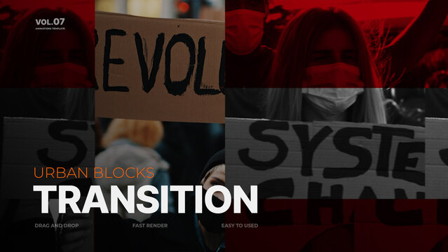 Urban Blocks Transition / 4k Resolution / Horizontal / Part 07