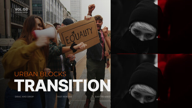 Urban Blocks Transition / 4k Resolution / Horizontal / Part 08