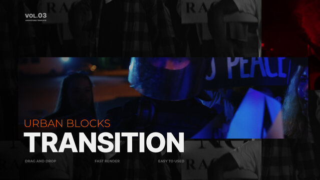 Urban Blocks Transition / 4k Resolution / Horizontal / Part 03
