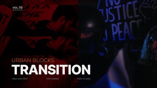 Urban Blocks Transition / 4k Resolution / Horizontal / Part 10