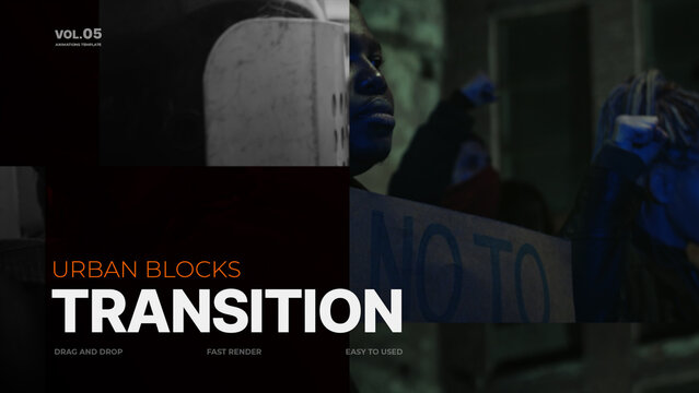 Urban Blocks Transition / 4k Resolution / Horizontal / Part 05
